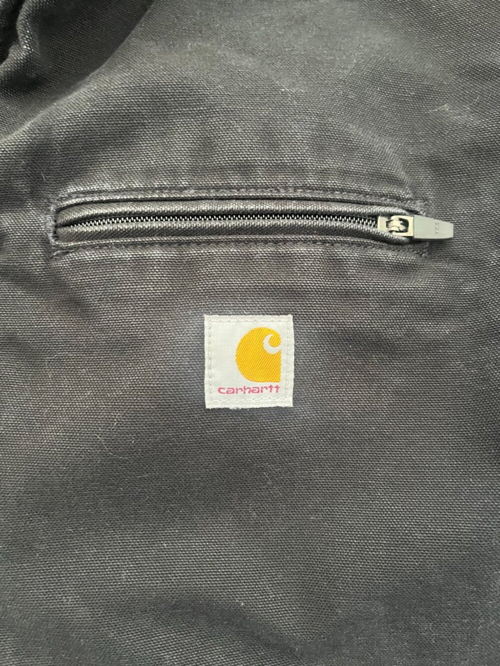 Carhartt Men's L Washed Duck Jacket Sherpa lined model 0J4392-M - Picture 2 of 10